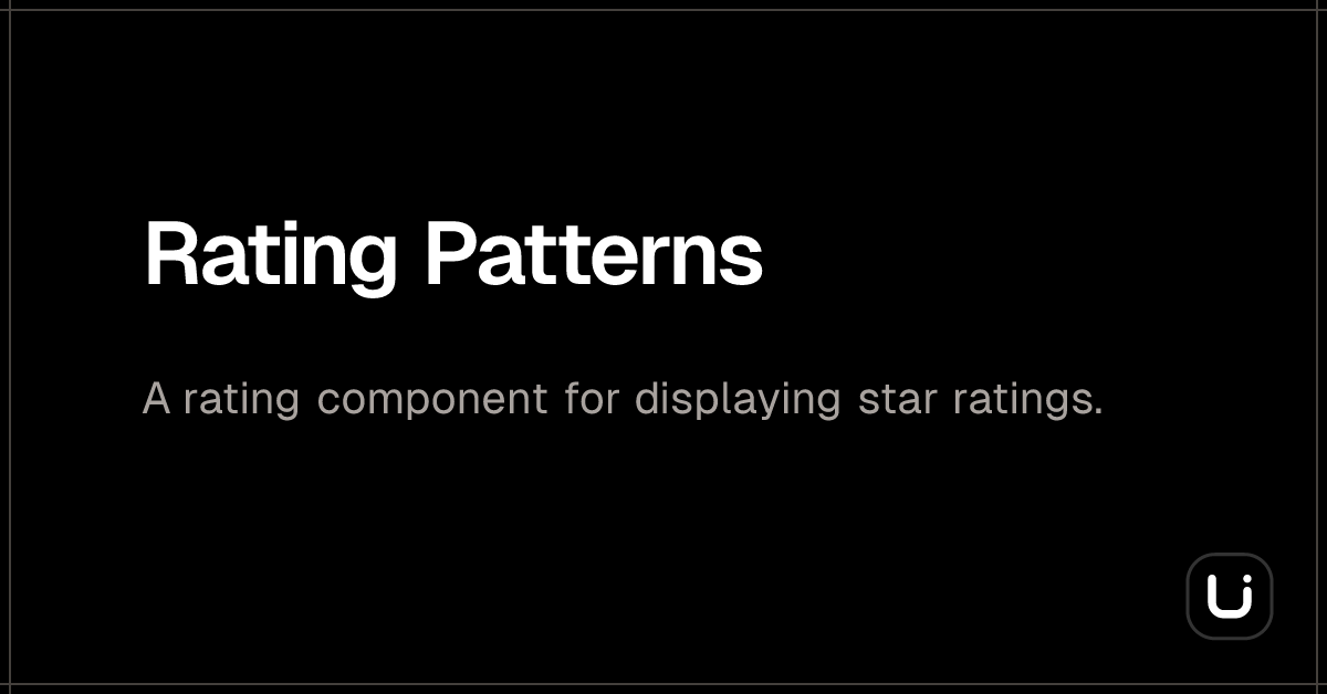 Rating Patterns - Blitz UI