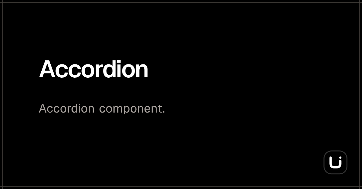 Accordion - Blitz UI