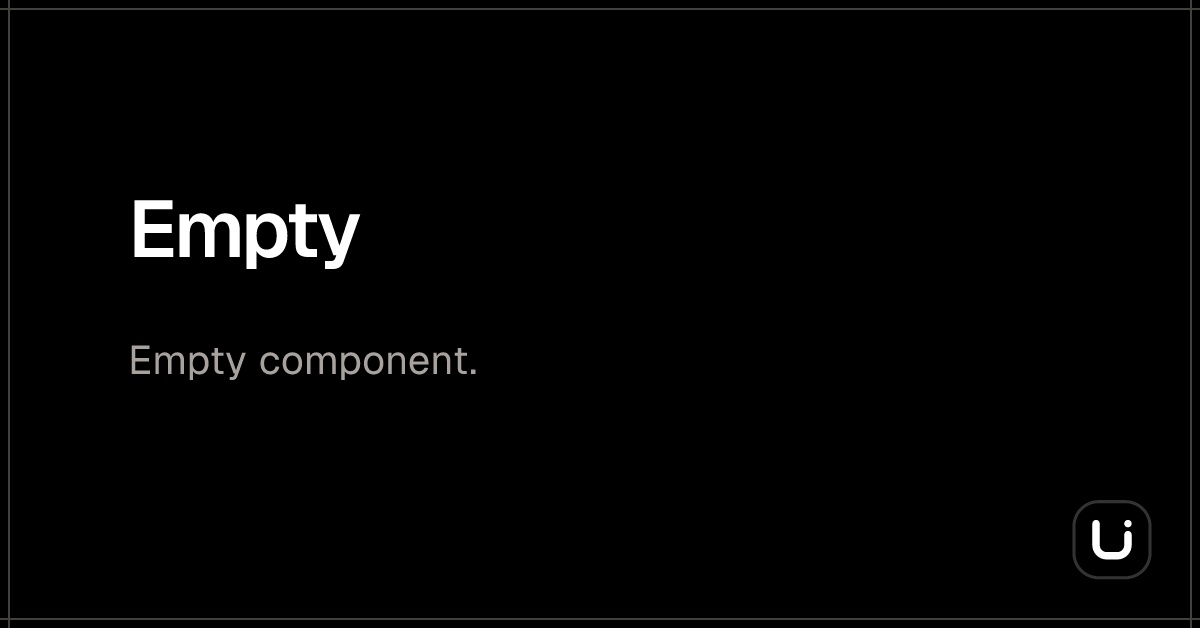 Empty - Blitz UI