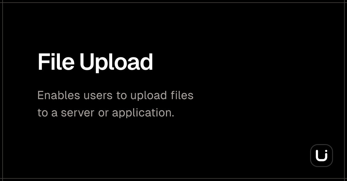 File Upload - Blitz UI