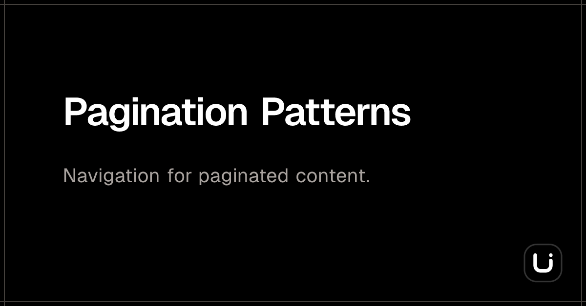 Pagination Patterns - Blitz UI