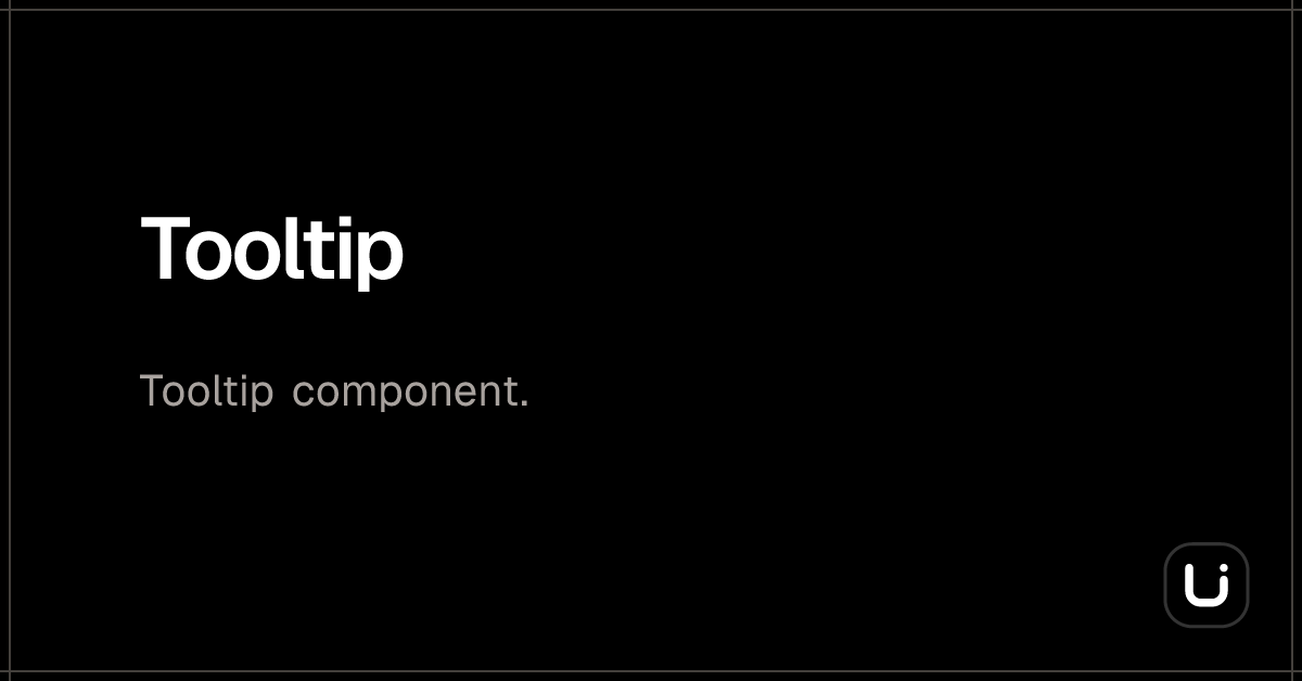 Tooltip - Blitz UI